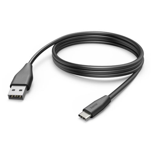 Câble de chargement 3 mètres HAMA 00201597 USB-A USB-C vue 3/4