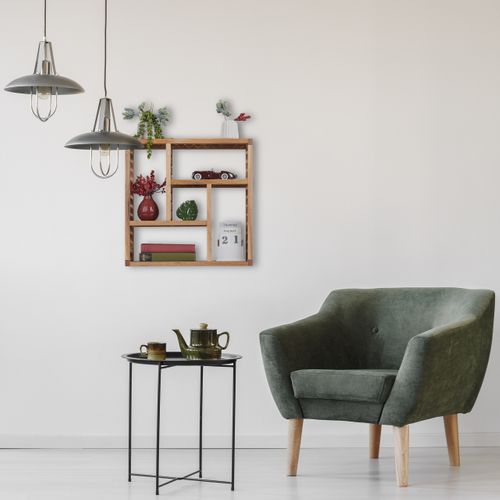 Etagère Murale Salle De Bain Bois Noyer