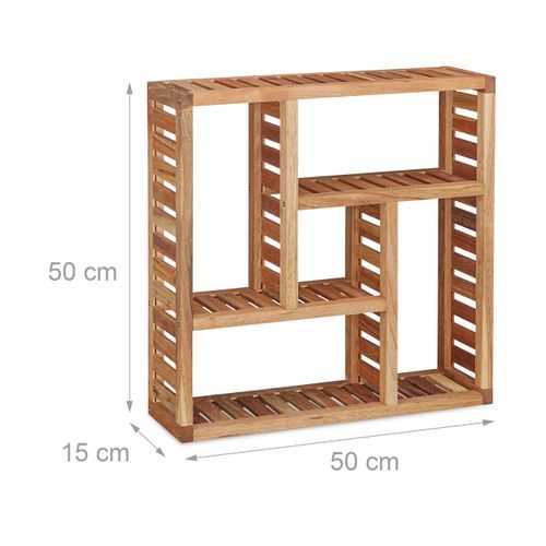 Etagère Murale Salle De Bain Bois Noyer
