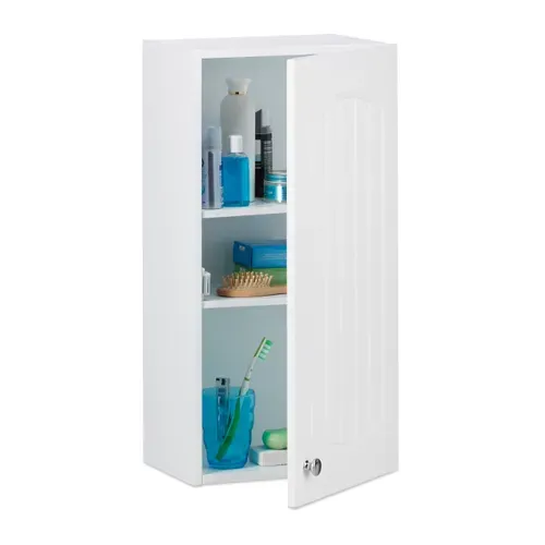 Armoire De Salle De Bain En Bois Blanc