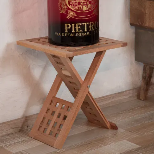 Table D’appoint Pliante Bois Noyer