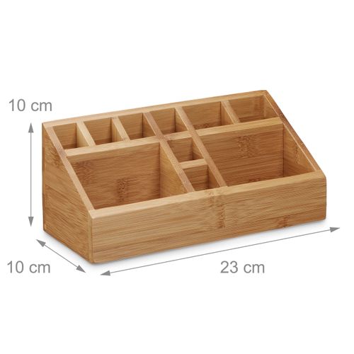 Lot De 4 Organiseurs Autocollants Pour Rangement Mural - Boîtes En Plastique Blanc 15x14x9 Cm - Fixation Sans Perçage - Pour Porte De Placard, Cuisine, Salle De Bain, Bureau