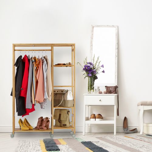 Yorbay Porte-vêtements Pour Enfants Avec Étagère De Rangement