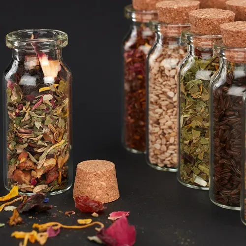 Lot De 60 Flacons En Verre Avec Bouchon