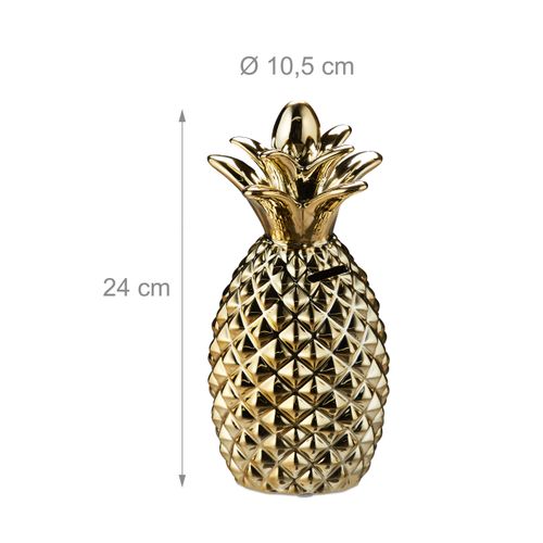 Petites caisses de monnaie banque nordique style piggy creative ananas coin tirelire résine
