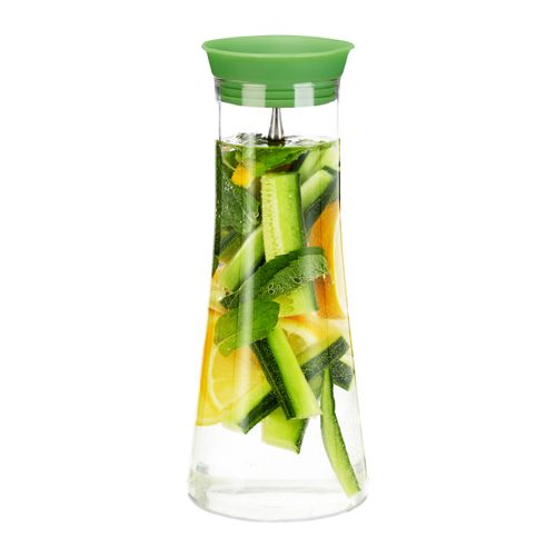 Lot 4 Carafes Cylindre Couvercle 1 L