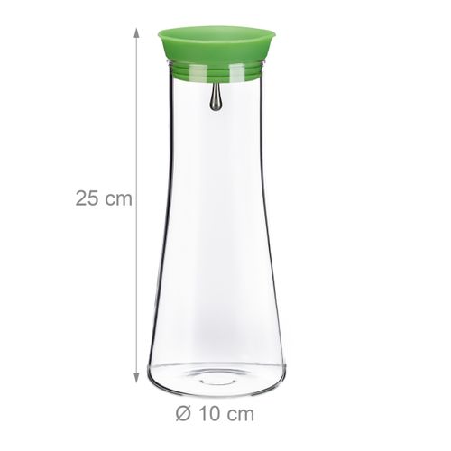 Lot 4 Carafes Cylindre Couvercle 1 L