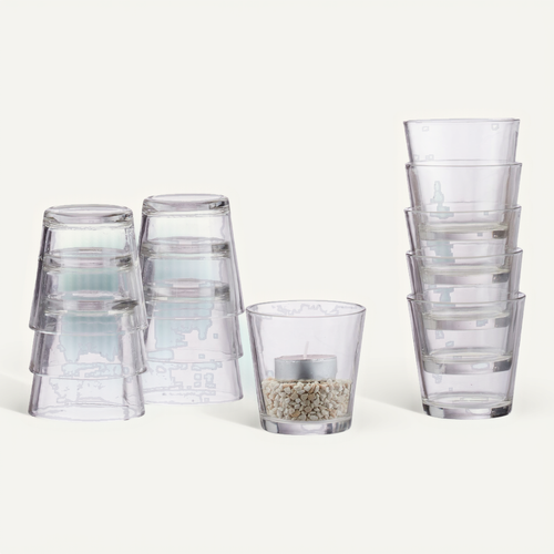 Verres à Bougies Chauffe-plat Lot De 36