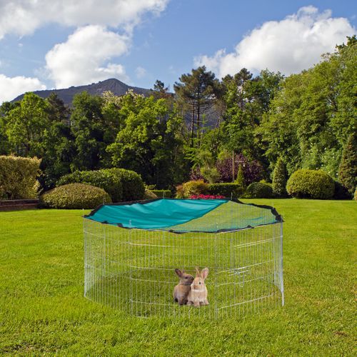 Enclos Avec Couverture Et Bâche Au Sol