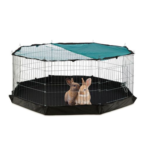 Enclos Avec Couverture Et Bâche Au Sol