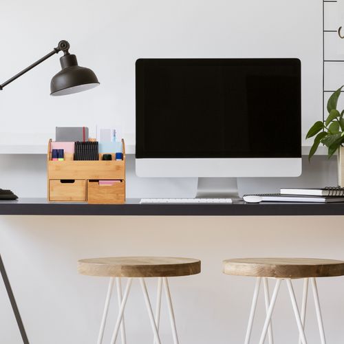 Range-bureau En Bambou Naturel – 5 Compartiments Pour Magazines, Courrier, Documents – 25 X 17 Cm – Idéal Pour Trier Et Organiser