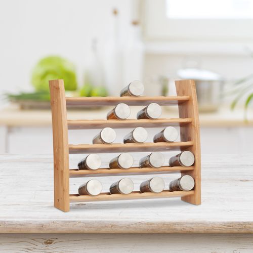 Étagère à Épices En Bambou 5 Étages