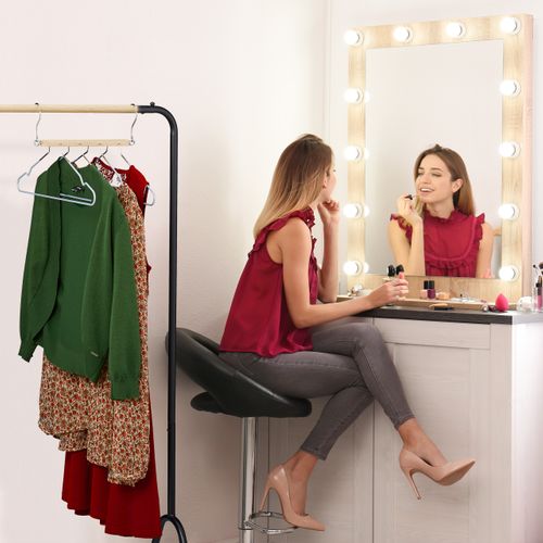Relaxdays Cintre Multiples Cintre Multifonctions 4 Cintres Chemises Pantalons Jupes Crochet Mtal Bois De Lotus Nature