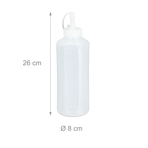 Bouteille à Sauce 1000 Ml Lot De 8