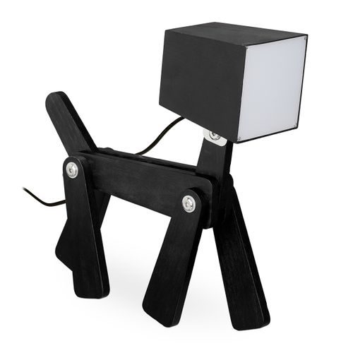 Lampe De Table Teckel – Figurine Chien 60cm, Style Anglais, Abat-jour Inclus