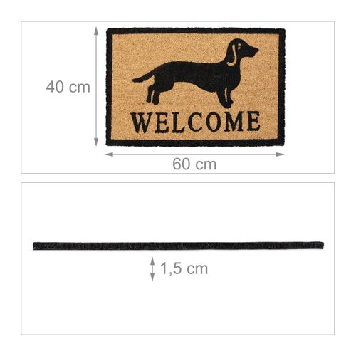 Paillasson Coco Avec Teckel