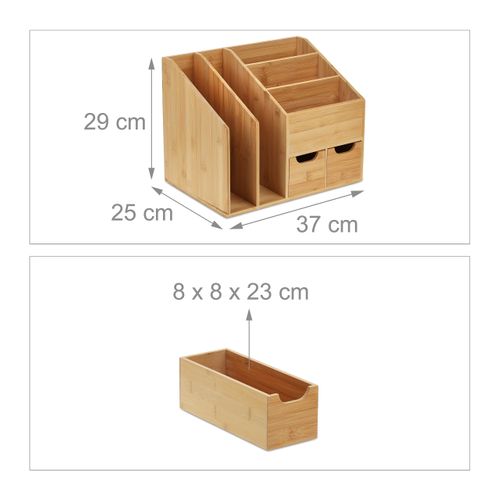 Organiseur De Bureau En Bambou