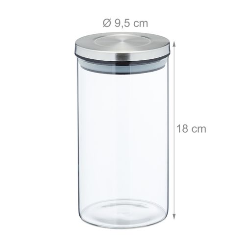 Lot De 4 Bocaux En Verre De 1000 L