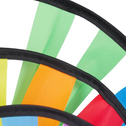 Relaxdays Lot De 2 Moulins à Vent Déco – Motif Pois & Feuilles Arc-en-Ciel | Bois & PP, Pour Jardin, Balcon, Terrasse, Enfants & Adultes