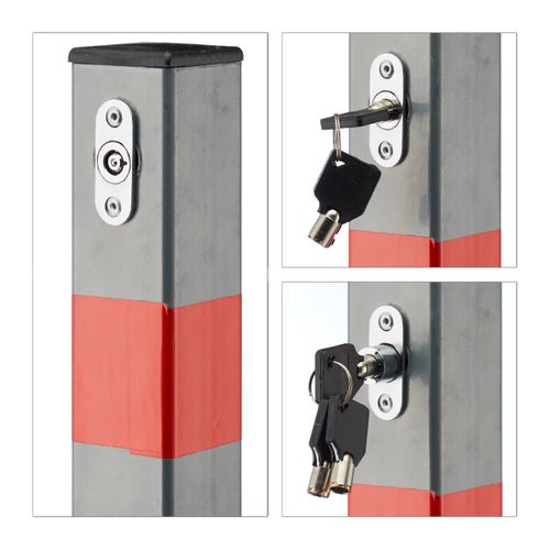 Lot De 4 Poteaux De Parking Carrés