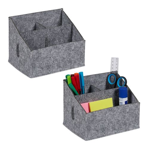 Lot De 3 Pots à Crayons En Acrylique Transparent - Pour Bureau, École Ou Maquillage - Design Minimaliste