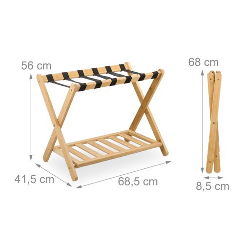 2x Porte-valise En Bambou