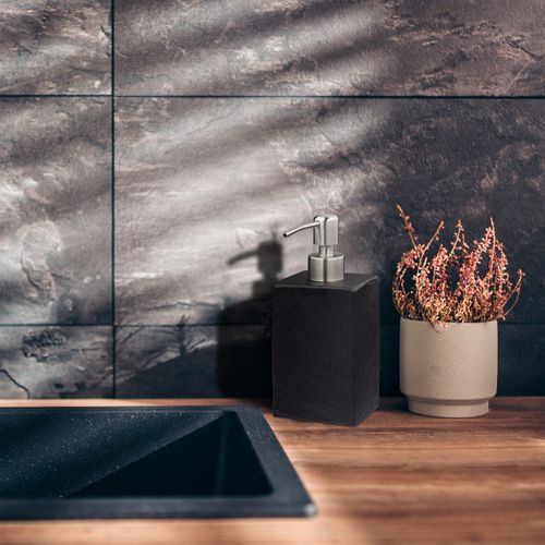 2 Distributeurs De Savon Noir En Pierre