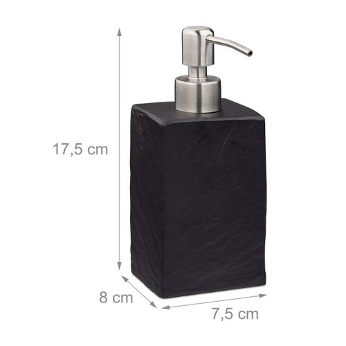 2 Distributeurs De Savon Noir En Pierre