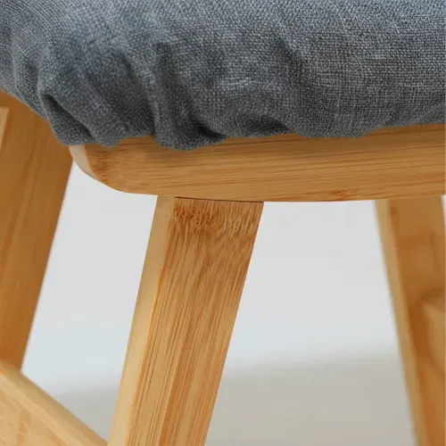 Repose-pieds Bambou et Tissu