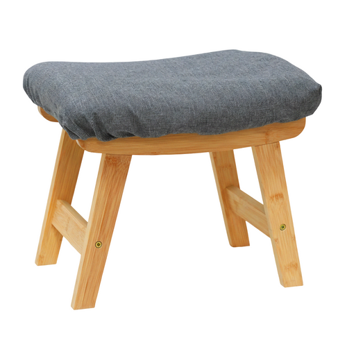 Repose-pieds Bambou et Tissu