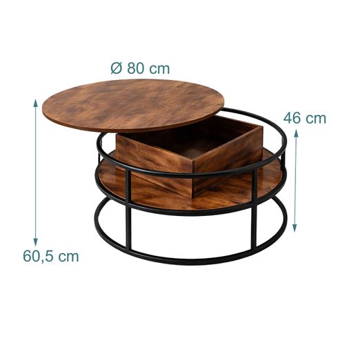 Table Basse Relevable Avec Rangement