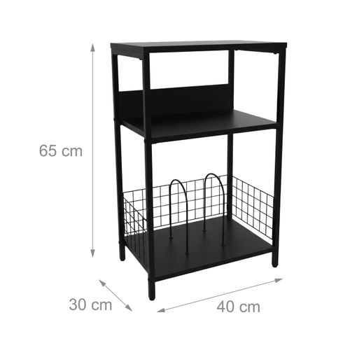 Meuble Platine disque Noir