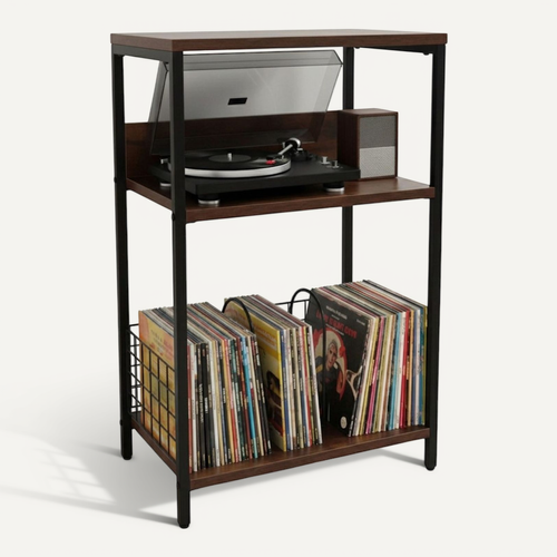 Meuble Platine disque Noir