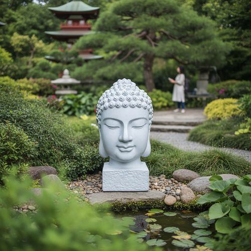 Tête Bouddha, 70 Cm