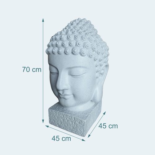 Tête Bouddha, 70 Cm