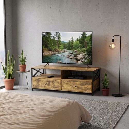 Meuble TV Bas Tiroirs