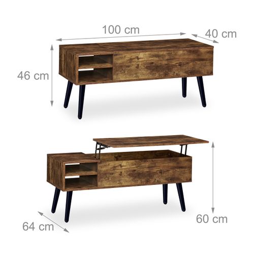 Table Basse Avec Rangement Pratique