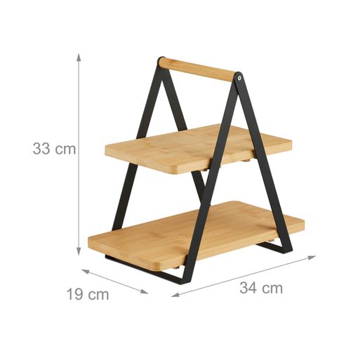 Plateau De Service Bambou et Métal