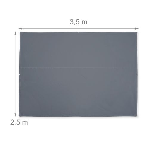 3x3x3m Voile d'ombrage triangulaire Toile d'ombrage imperméable à l'eau Protection solaire pour patio, jardin, terrasse, extérieur, gris foncé | Leroy Merlin