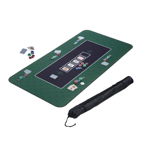 Tapis de poker VEVOR Plateau de table de poker, 180 x 90 cm