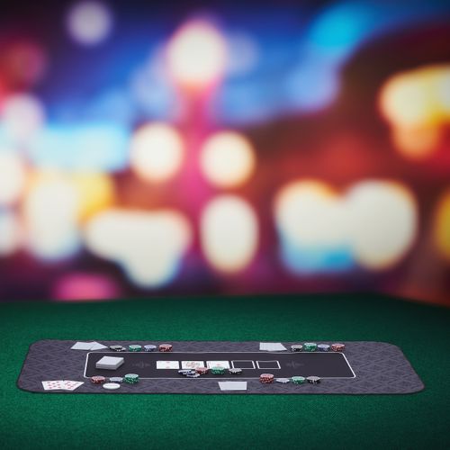 Tapis Casino Ultimate VIP Poker, Tapis de Jeux de Cartes - Noir - 200 x 100 cm - Fabrication Française Tapis Casino Ultimate VIP Poker, Tapis de Jeux de Cartes - Noir - 200 x 100 cm - Fabrication Française