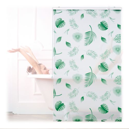 Store de baignoire, 80x240 cm, rideau de douche hydrofuge, plafond & fenêtre, pare-bain, salle de bain, gris, Relaxdays | Leroy Merlin