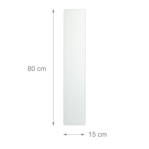 Tableau Magnétique En Verre 60x90 Cm – Inscriptible, Anti-rayures, Avec Porte-stylos, Rouge