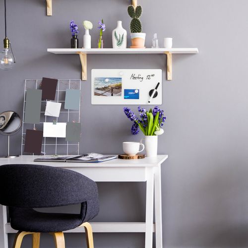 Tableau Magnétique Wallfluent 60x40 cm Couleur de la mer Marqueur noir Mémos & Organisation