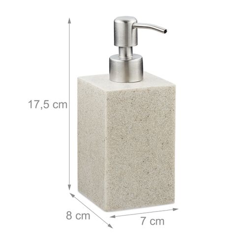 Porte-savon Liquide Pompe En Inox Carré
