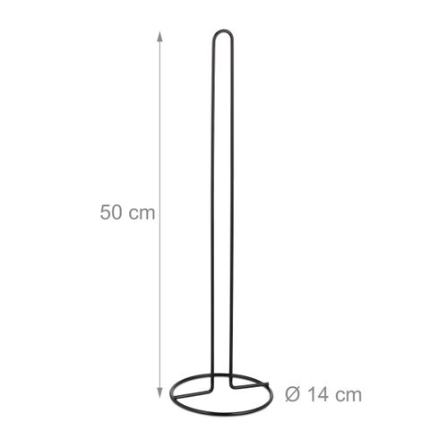 Porte-papier Toilette En Fore De Outon, Support Ural En étal Noir