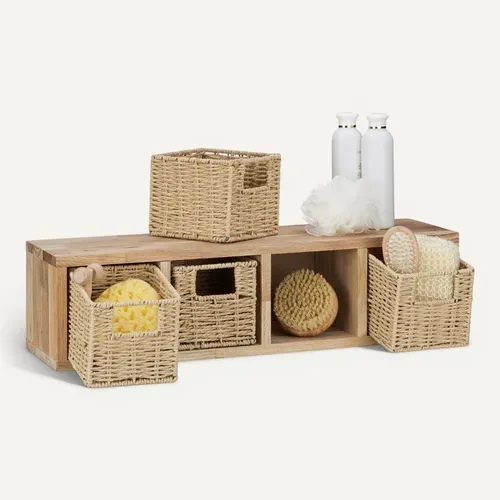 Etagere Cube Rangement Panier Amovible