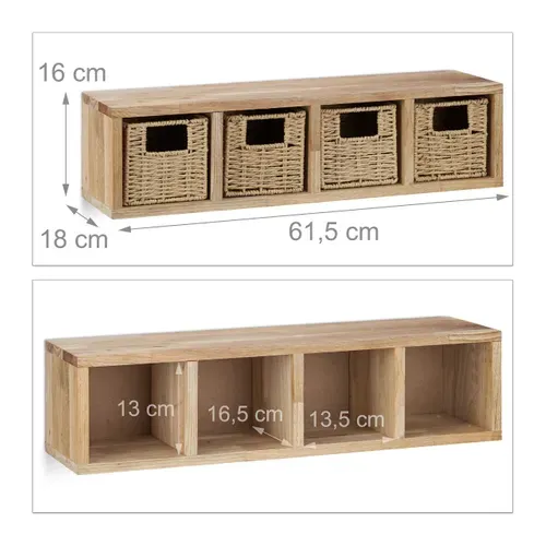 Etagere Cube Rangement Panier Amovible