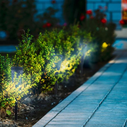 Relaxdays Set De 8 Lampes Solaires Extérieur Lanterne LED Avec Piquet - Éclairage Jardin Noir Transparent