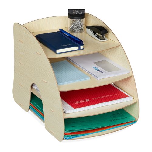 Rangement Documents Avec 4 Compartiments